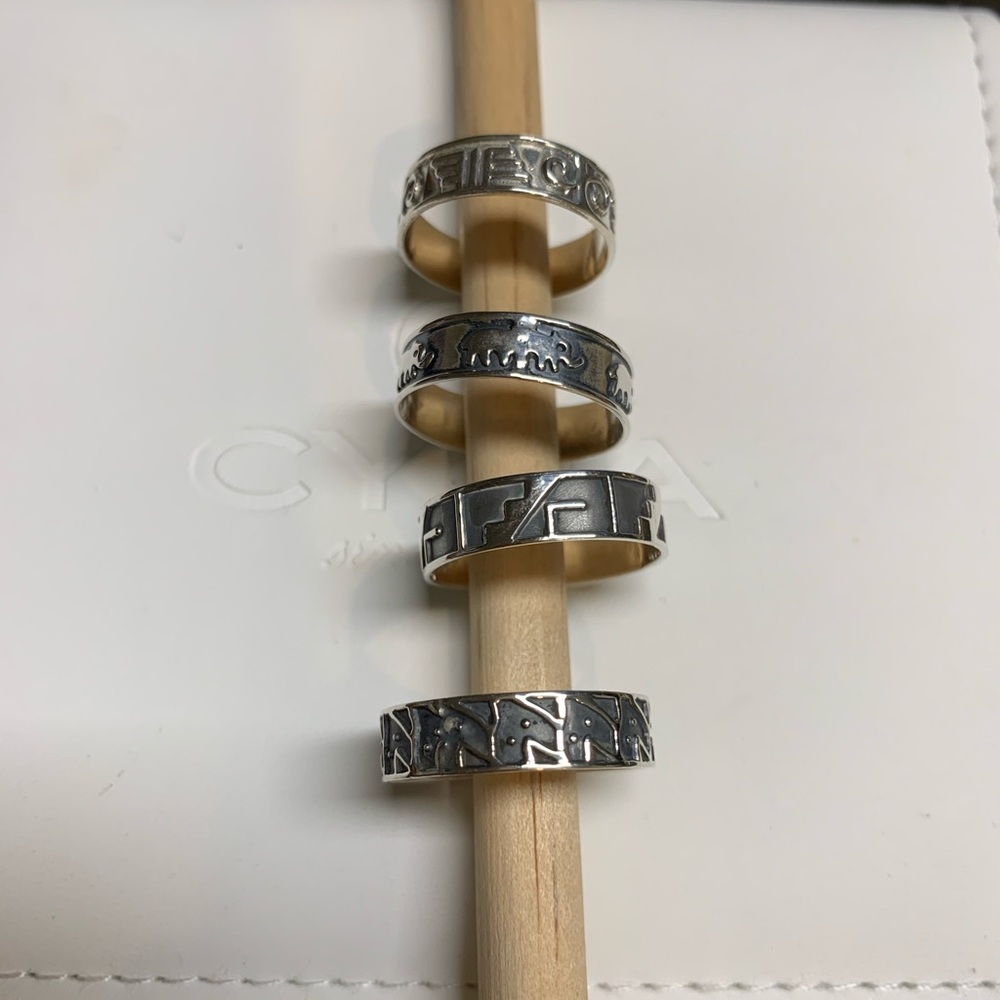 ** MEXICO 925 Silver Rings-sets** - Picture 4 of 6